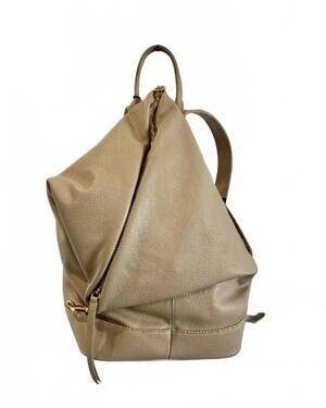 NEW BERGE women's samy leather backpack in beige